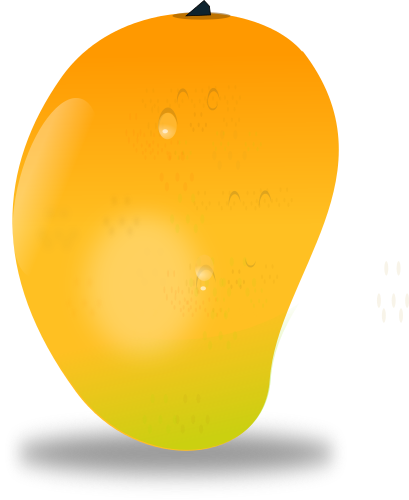One Mango Fruit (409x500), Png Download