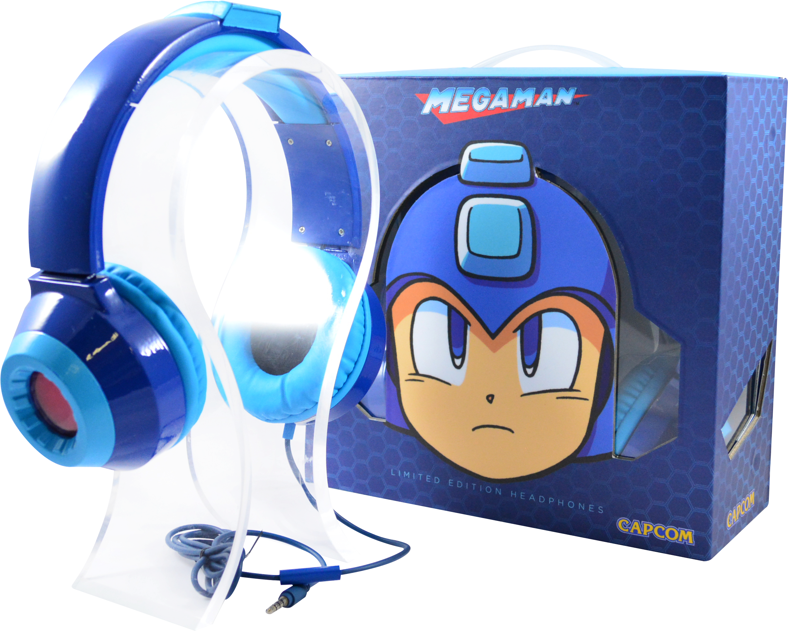 Emio's Limited Edition Mega Man Headphones - Mega Man Hd Led Limited Edition Headphones (2734x2213), Png Download
