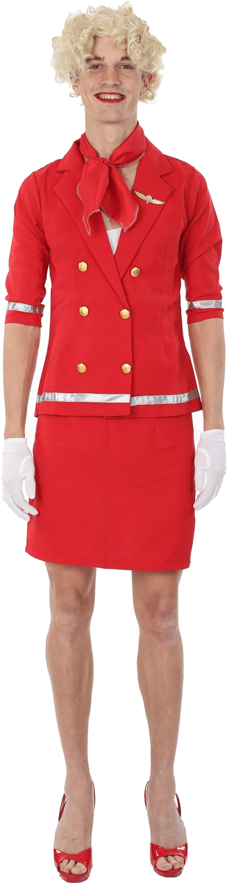 Air Hostess Png Transparent Image - Hooded Dress Red Tommy Hilfiger (800x1268), Png Download