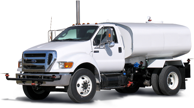 Kwt2 Water Truck On A Ford F-750 - Water Tanker Truck Png (777x427), Png Download