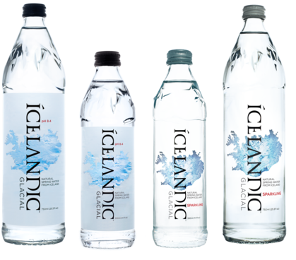 Icelandic Water In Glass Bottle (600x398), Png Download