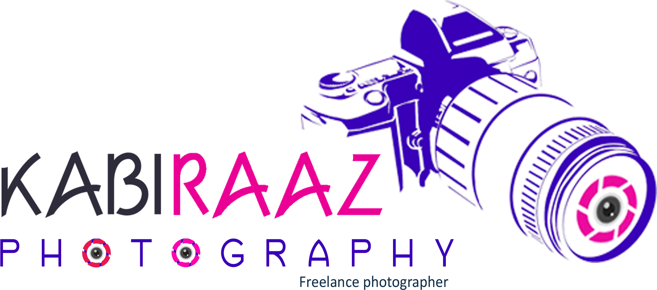 Kabiraaz Photography - Logo - Dslr Camera Logo Png (2580x1130), Png Download