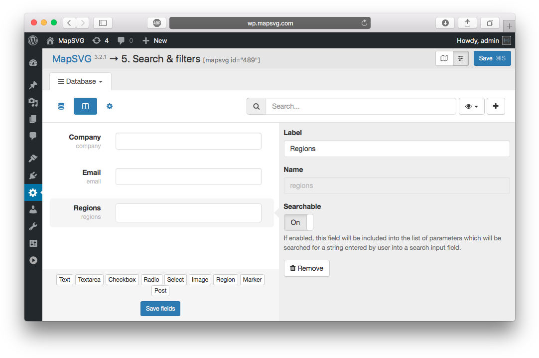 Go To Menu > Database Tab And Click On Edit Fields - Wordpress (1097x729), Png Download