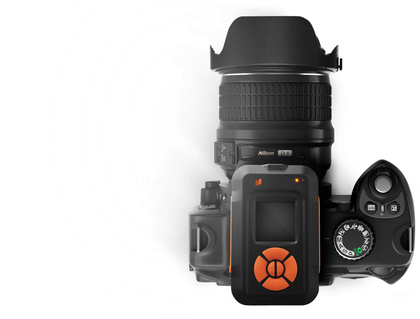 Miops Smart Camera Trigger On A Dslr Camera - Digital Slr (866x658), Png Download