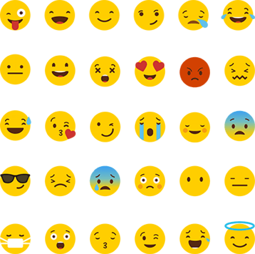 Whatsapp Emoji Wall Stickers - Emoji Stickers For Whatsapp (374x373), Png Download