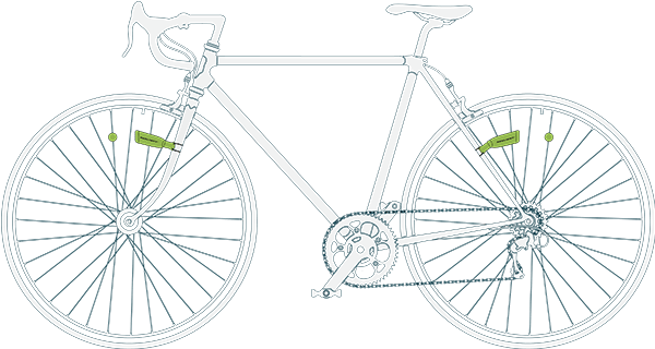 Reelight Cio Battery-free Bike Light [review] - Road Bicycle (600x320), Png Download