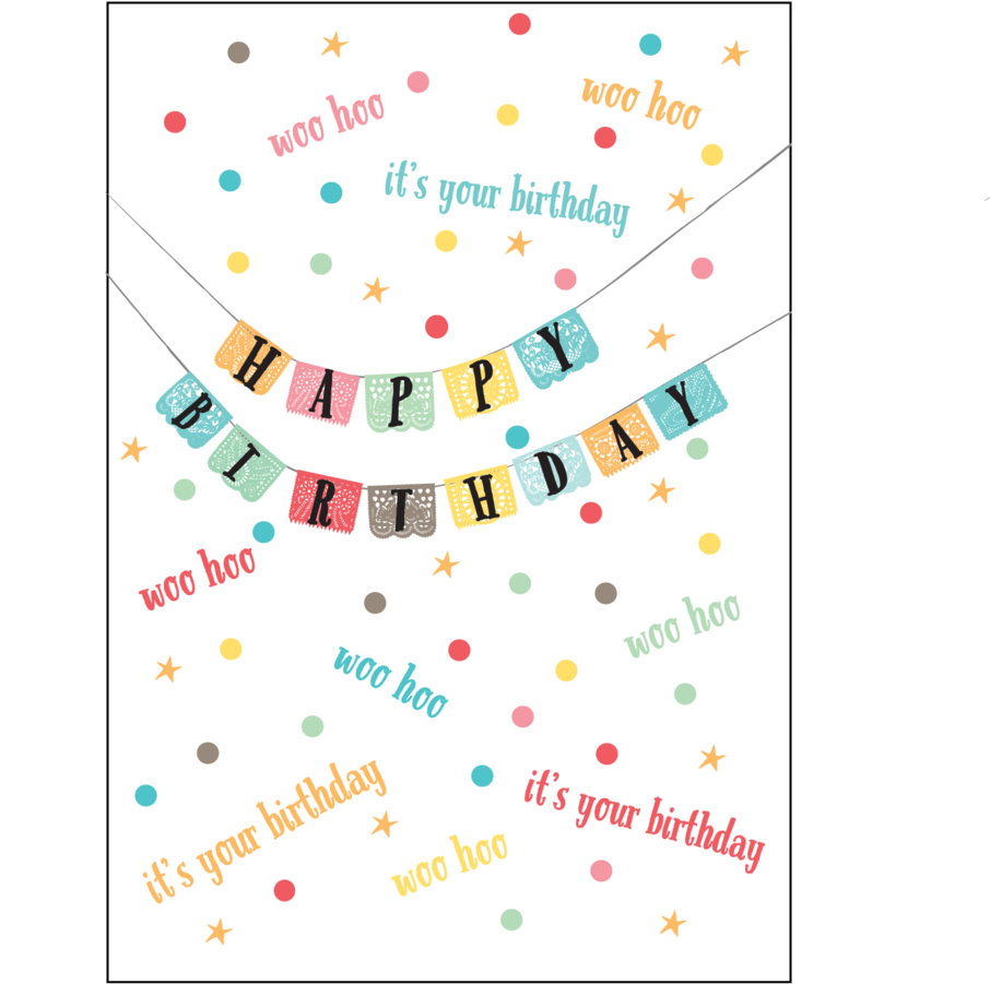Woo Hoo It's Your Birthday Card (1000x1429), Png Download