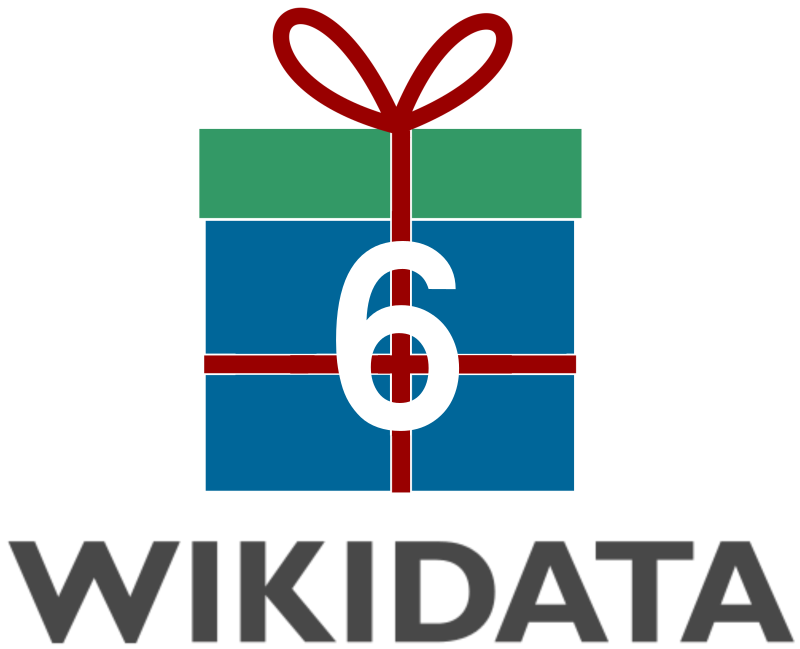 Logo Sixth Wikidata Birthday - Wikimania Logo (800x649), Png Download