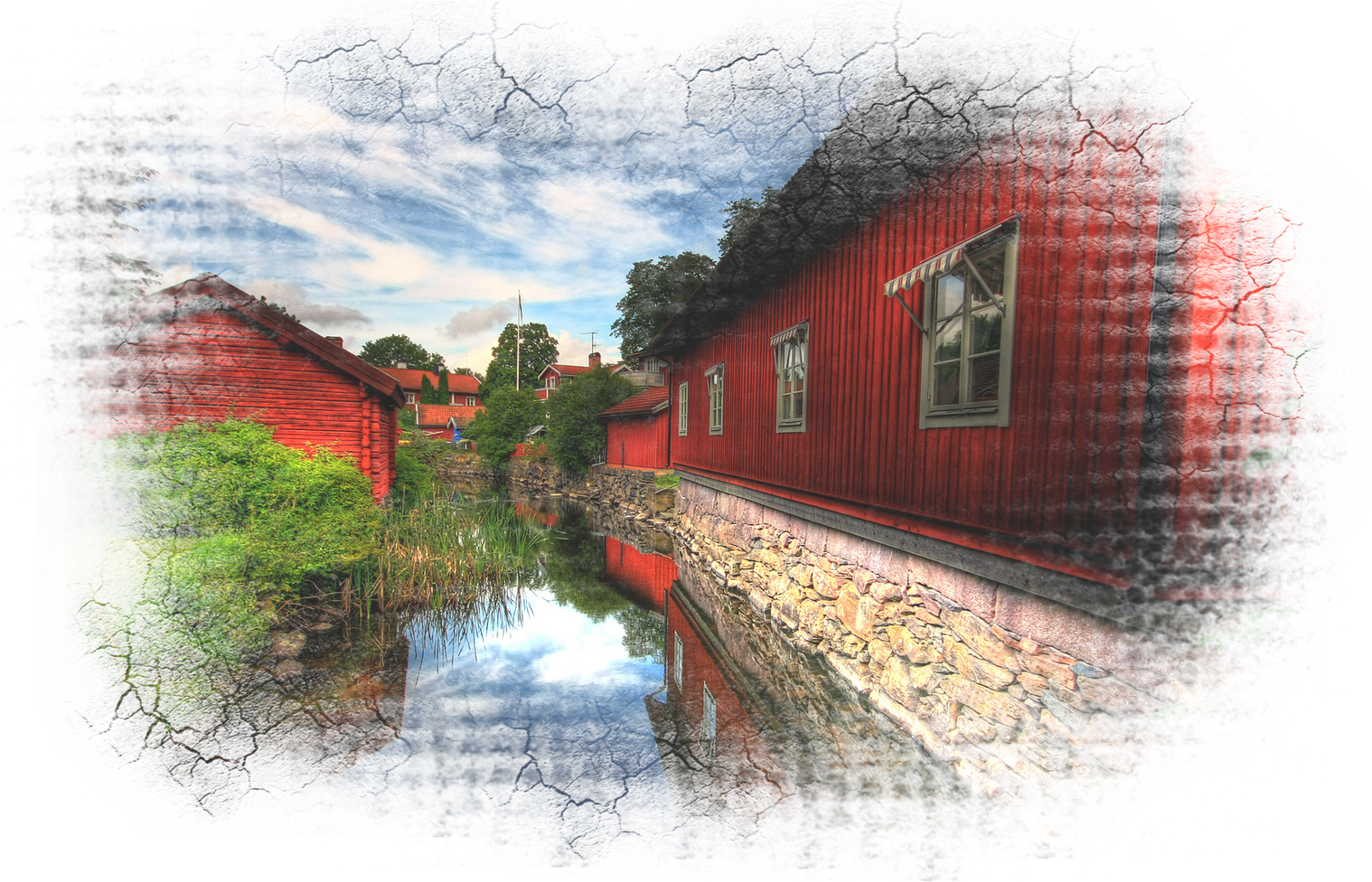 Drawing Landscapes Imaginative Watercolor Picturesque - Vizio E461-a1-pb-rc 46" 1080p 60hz Widescreen Ultraslim (1600x1000), Png Download