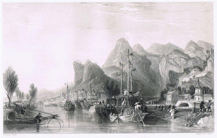 Drawing Chinese Scenery - Thomas Allom (750x750), Png Download