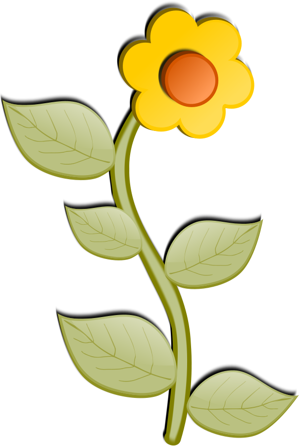 Download Flower Free Vector Cartoon Flower No Background PNG Image