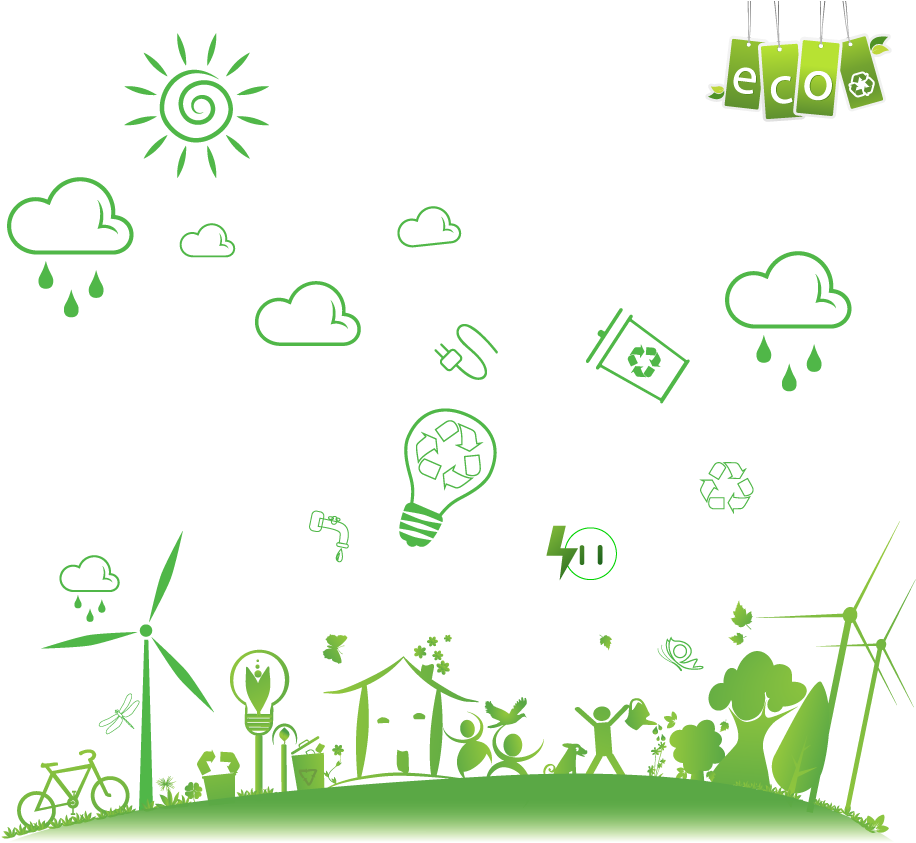 Green Water Splash Png Download - รูป ประหยัด พลังงาน Png (930x1006), Png Download