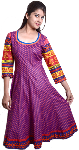 Anarkali Kurtis Can Also Be Worn On The Occasions Like - Ladies Kurta Design Png (266x520), Png Download