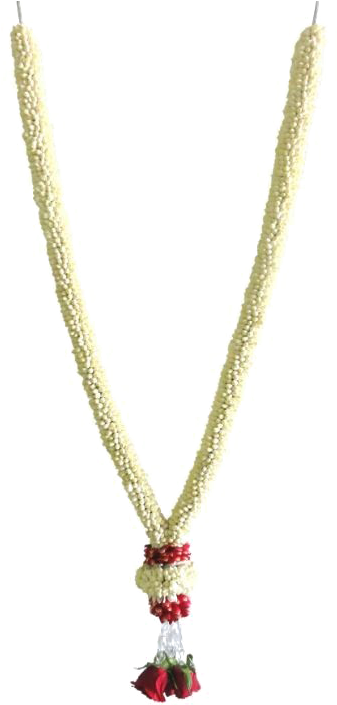 Jasmine Garland Png Image - Indian Flower Garland Png (455x717), Png Download