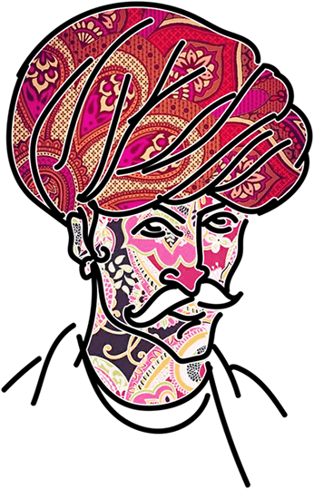 Discover Culinary Nirvana And Great Variety Of Indian - Personalized Mauve Paisley, Retractable Id Badge Reel (346x539), Png Download