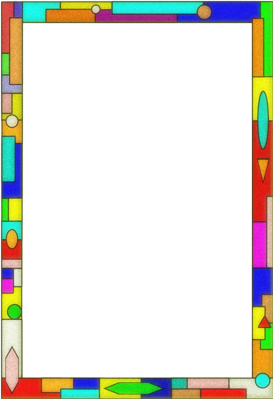 Stained Glass Border - Grandparents Clipart Borders (552x800), Png Download