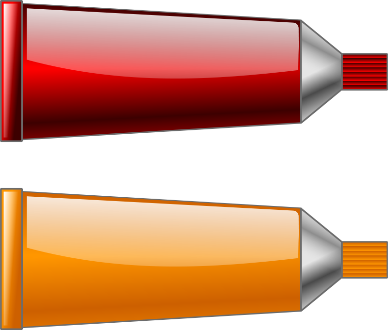 Orange Red Clker (800x681), Png Download
