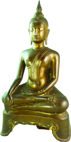 Ayuthaya Budha Seated In Typical Pose - Phra Nakhon Si Ayutthaya (500x500), Png Download