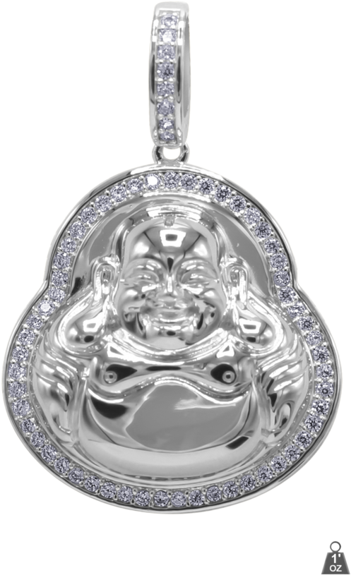 Budha - - Silver (1024x1024), Png Download