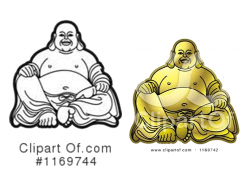 Budhaclipart2 - Buddha Outline Embroidery Design (500x375), Png Download