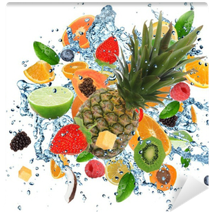 Fresh Fruits In Water Splash, Isolated On White Background - Frutas Para Aguas Frescas (400x400), Png Download