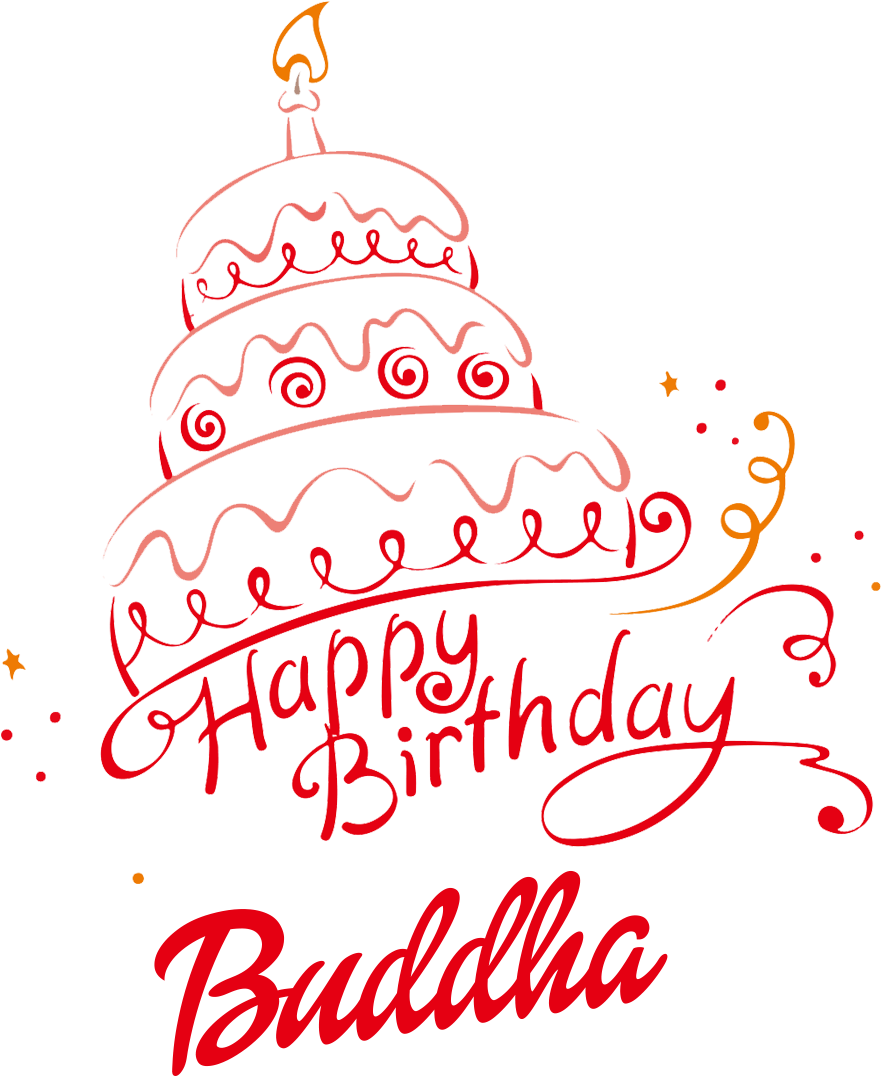 Buddha Happy Birthday Vector Cake Name Png - Happy Birthday Haram Cake (1136x1180), Png Download