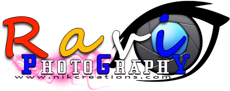 Created By Nik Creations - Ravi Photography Logo Png (800x300), Png Download