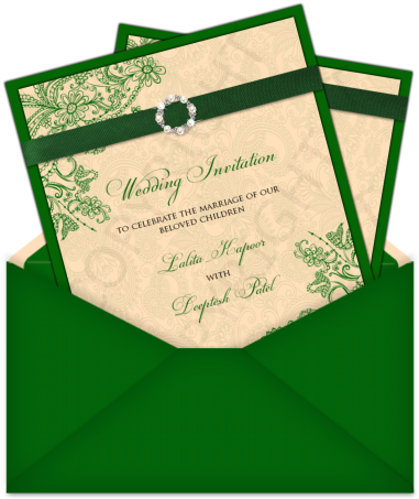 Wedding Cards Design Muslim New Letter Style Email - Indian Muslim Wedding Card Designs (406x471), Png Download