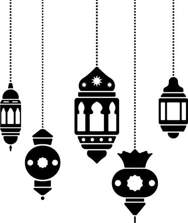 Jpg Free Decorative Lamps Sticker Tenstickers - Muharram 2018 Png (374x442), Png Download