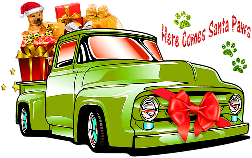 Christmas, Truck, Car - Christmas Day (517x340), Png Download