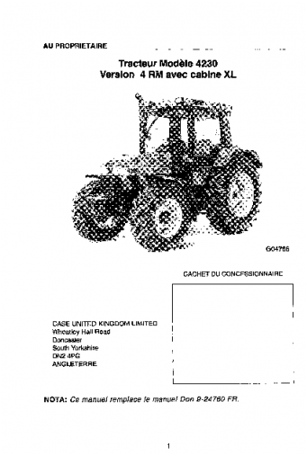 Download Case Ih 3200 3220 3230 4200 4210 4230 4240 - Case 4230 Manual (560x636), Png Download