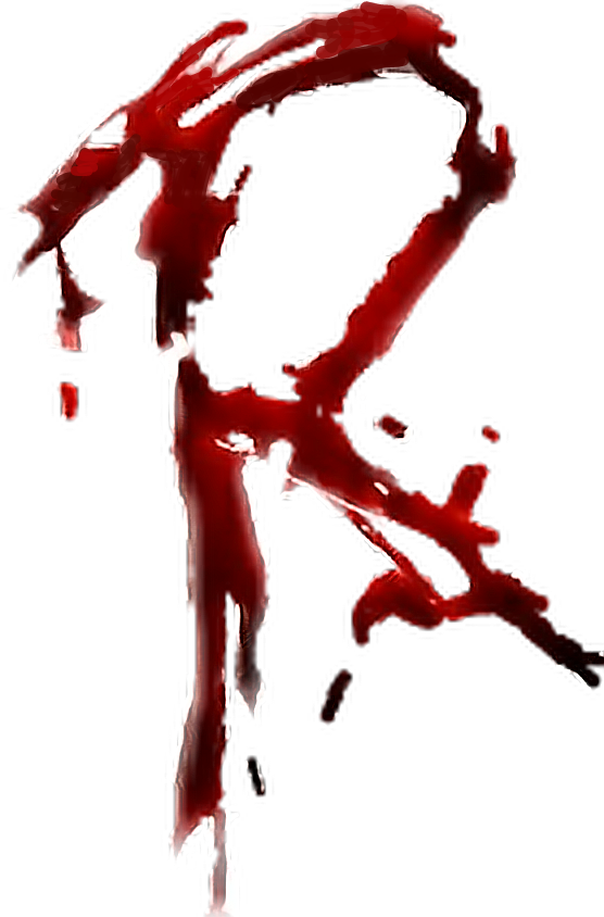 R$ Png Picsart - Bloody Letter R Png (556x844), Png Download