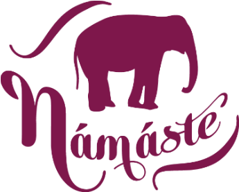Yoga Namaste Elephant Tattoo Set - Namaste Tattoo (500x364), Png Download