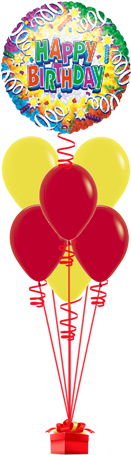 Color Blast Happy Birthday - Birthday Explosion 46cm Happy Birthday Foil Balloon (600x600), Png Download