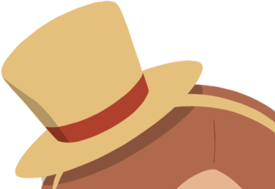 Lineless Vector Of Katrielle's Hat (500x281), Png Download