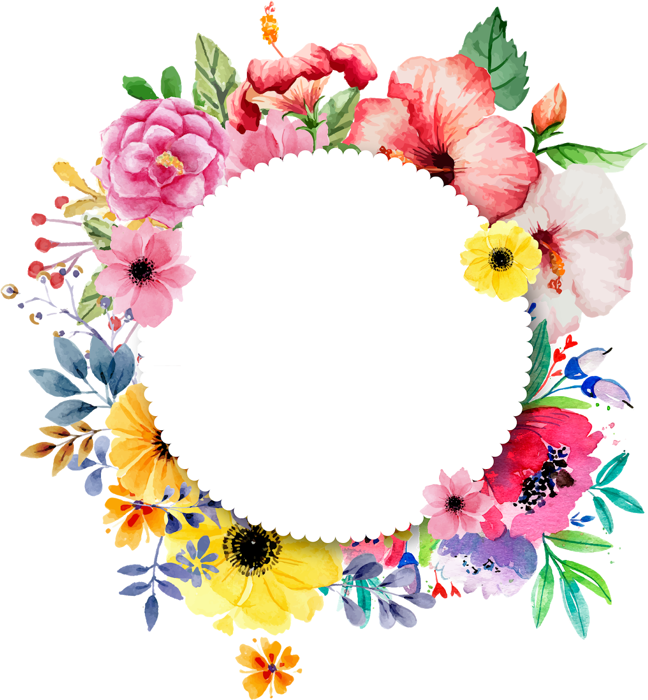 Flower Designs Png Clip Transparent Circle Flower Design Png Free