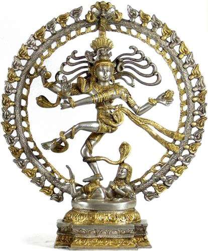 Nataraja Png Photo - Lord Shiva As Nataraja - Brass Statue (414x500), Png Download