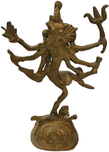 This Is An Old Murti Shiva Nataraja Cast From Brass - Bronze Sculpture (500x667), Png Download