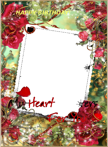 Happy Birthday Frames - Beautiful Happy Birthday Frame (360x490), Png Download