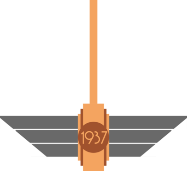 Art Deco Scotland Ornament Computer Icons - Art Deco Wings Png (371x340), Png Download