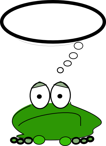 Thinking Man Clipart Cliparts Of Thinking Man Free - Thinking Frog Clip Art (432x594), Png Download