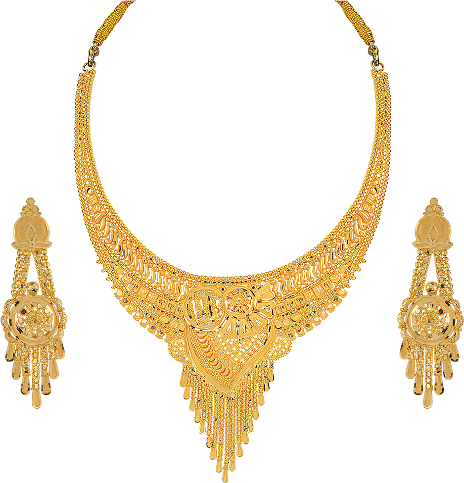 Buy Orra Gold Set Necklace For Women Online Best Bridal - Gold Necklace Design With Rate (1200x1000), Png Download