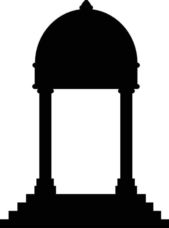 Temple Arch Clipart 6 By Howard - Hindu Tample Clip Art (594x800), Png Download