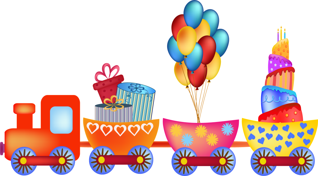 Hot Air Balloon Hd Cartoon Hand Drawn Small Train Toy - Tren De La Alegria Dibujo (1024x567), Png Download