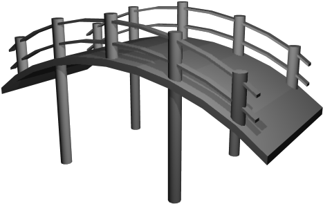 Bridge Wip1 - Outdoor Bench (515x348), Png Download