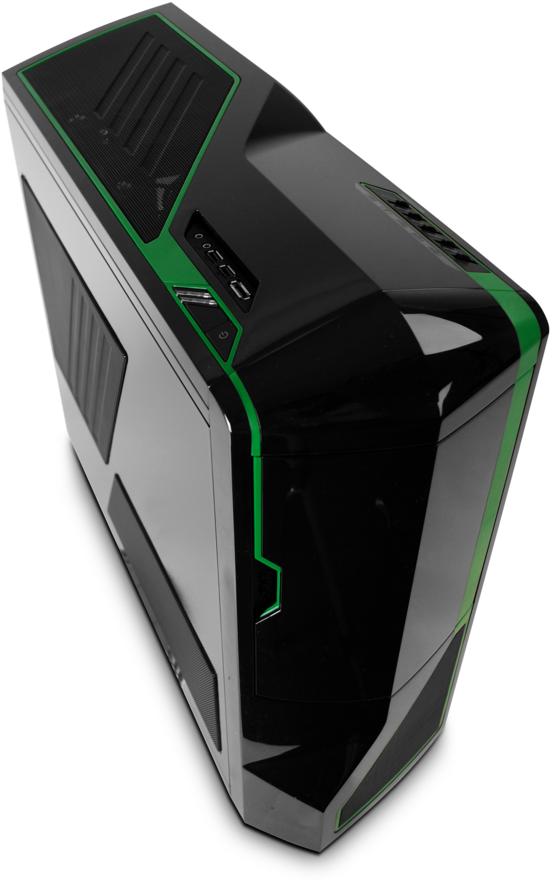 Nzxt Phantom Black Green (900x900), Png Download