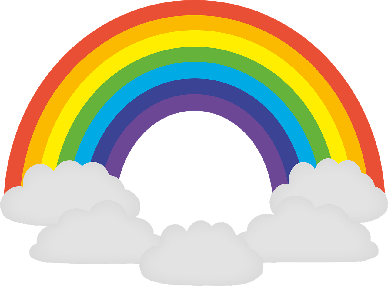 Collection Of Free Chromatics Clipart Rainbow - Rainbow Clip Art (960x710), Png Download