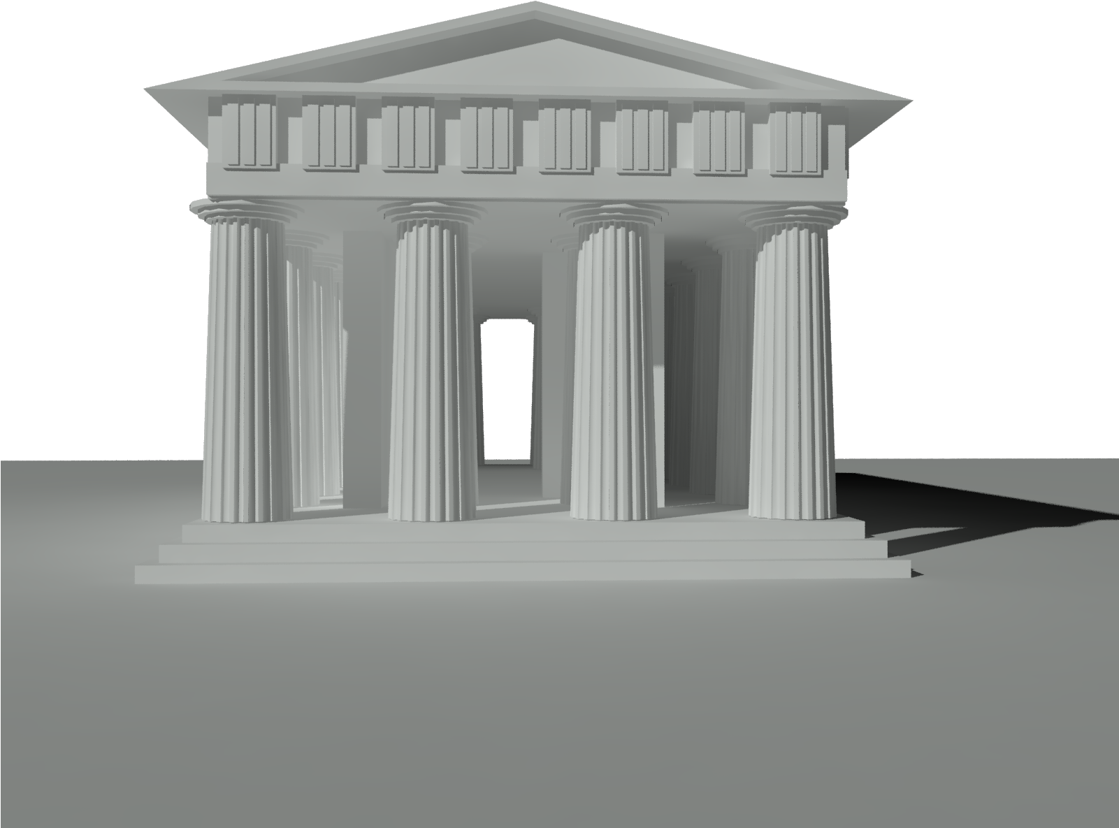 Pictures - Simple Roman Temple 3d (1600x1200), Png Download