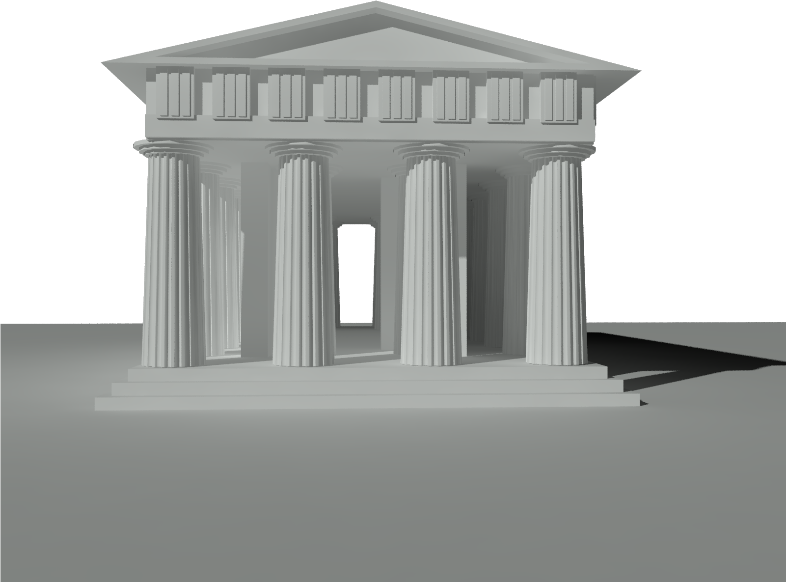 Temple Rome Png Pictures - Simple Roman Temple 3d - Free Transparent PNG Download - PNGkey