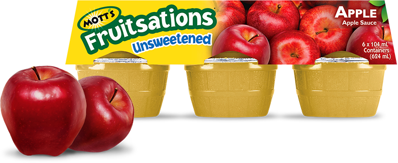 Mott's Fruitsations Unsweetened Applesauce Nutrition (793x325), Png Download